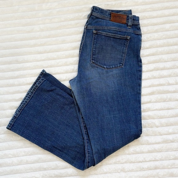 LAUREN RALPH LAUREN Jeans Classic Flare Cotton Medium Wash Size 14 - Picture 1 of 9